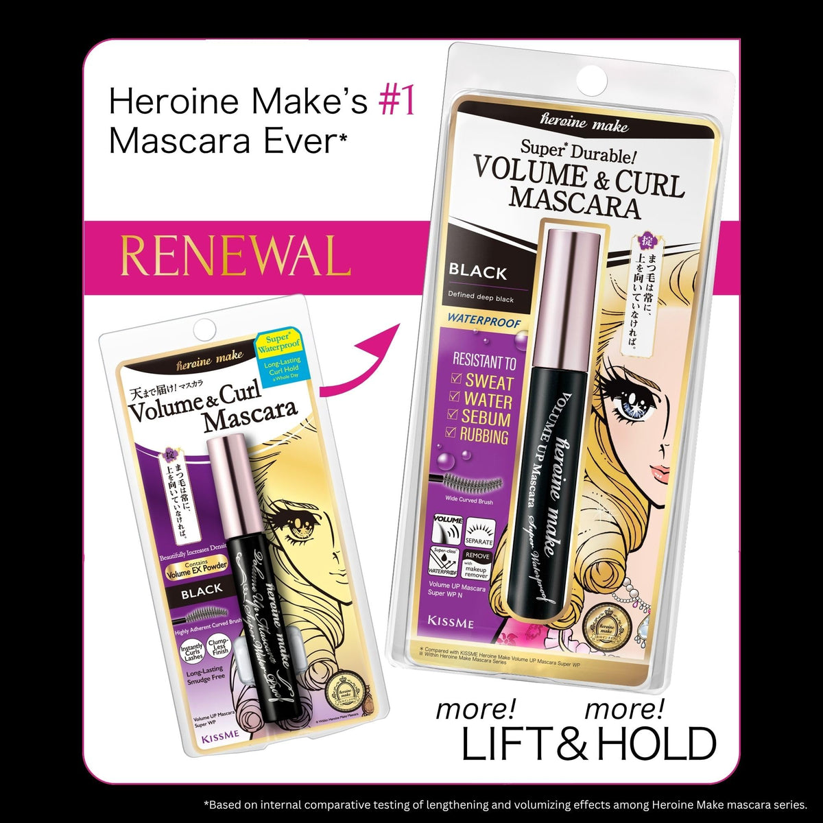 Heroine Make wand and brush detail for precise application benefit