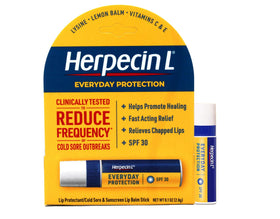 Herpecin-L stick twisted up to show ready-to-apply lip tip