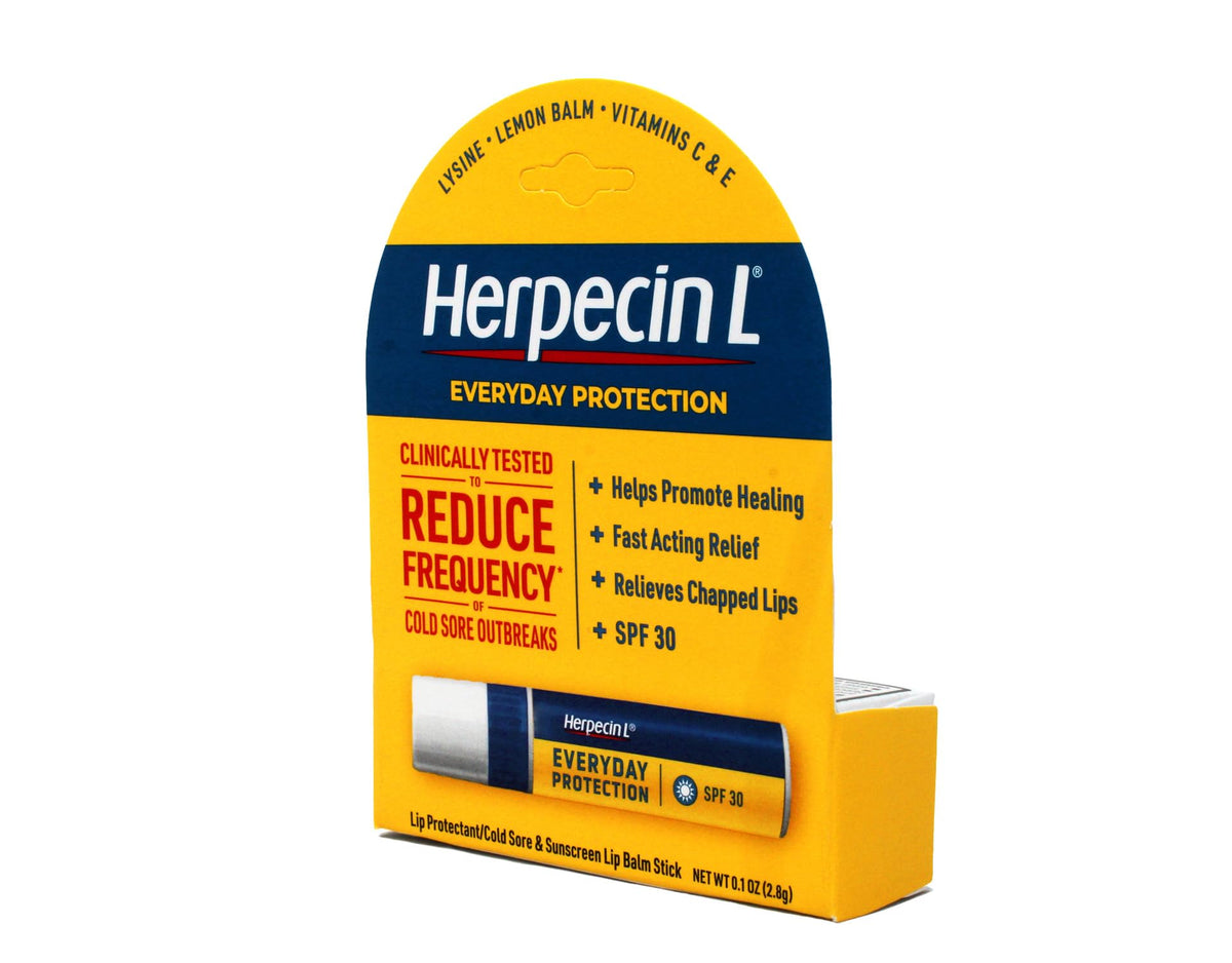 Close-up of Herpecin-L balm texture highlighting smooth application