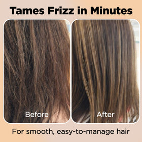 HerStyler serum texture droplet on fingertip illustrating fast-absorbing, non-greasy finish