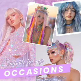 HERSUN lifestyle festival look demonstrating colorful shimmer for events
