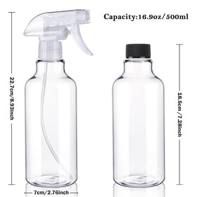 Hethyo bottle in hand showing 16.9oz scale for comfortable ergonomic grip