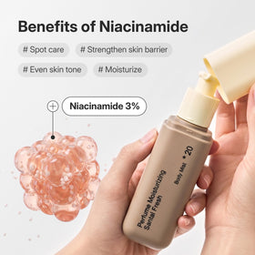 hetras spray in use after shower delivering instant hydration and fresh scent