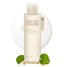 HEVEBLUE front bottle shot showing toner packaging and soothing appeal