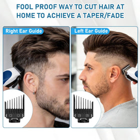 HEY BLLFLY left and right taper guards shown for precise ear shaping benefit