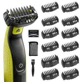 HEY BLLFLYBY comb set front view showing all guards for quick selection and neat storage