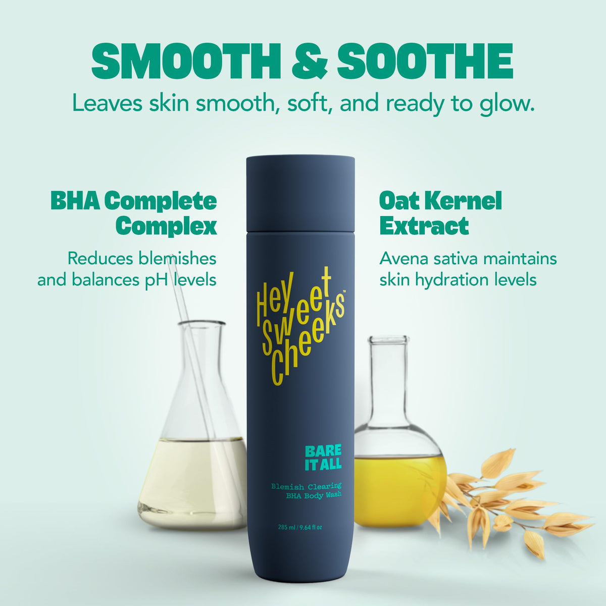 Hey Sweet Cheeks creamy lather texture demonstrating effective but gentle cleansing