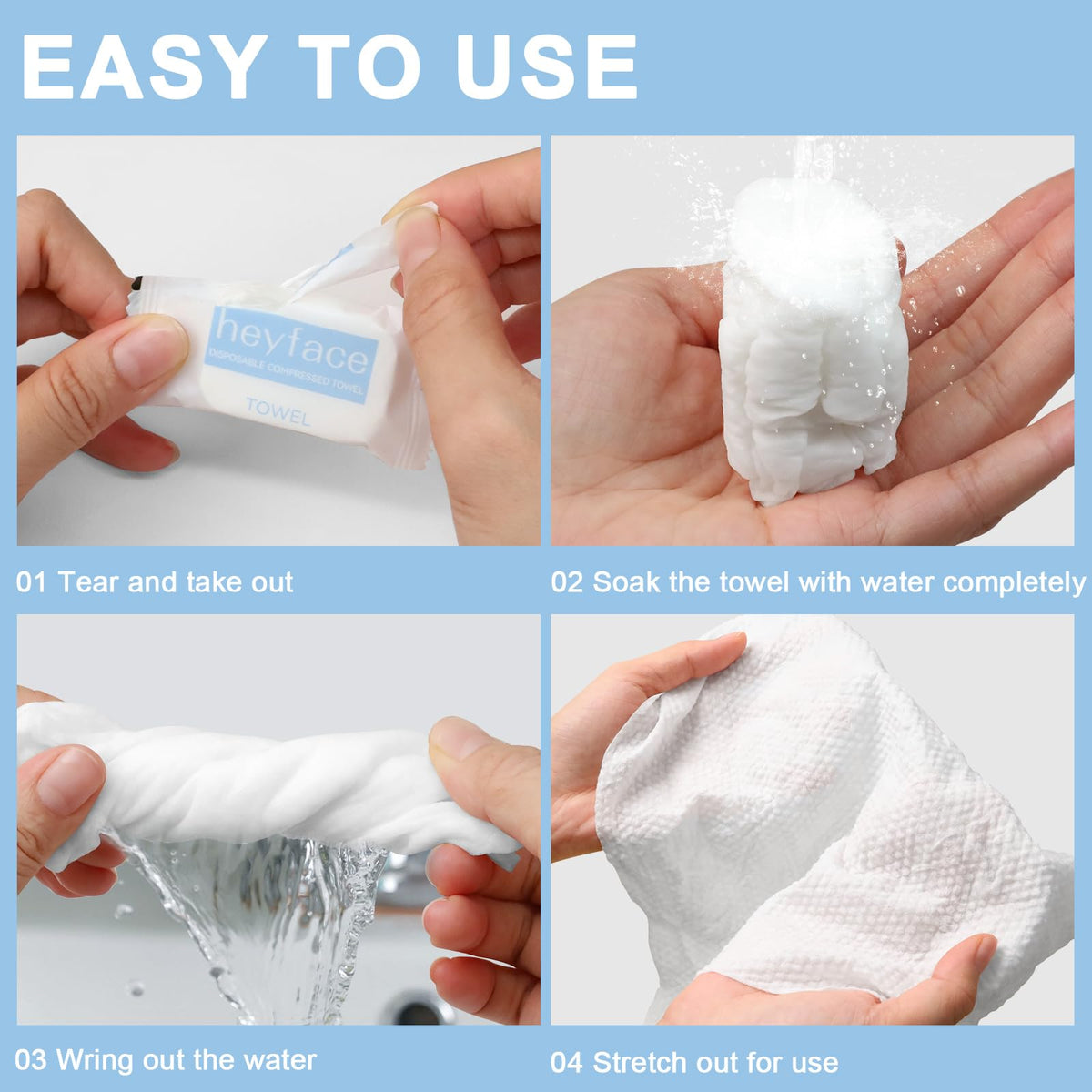 HEYFACE waterproof case open illustrating hygienic sealed storage