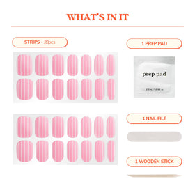heyhae demonstrating strip application on a finger for quick manicure benefit