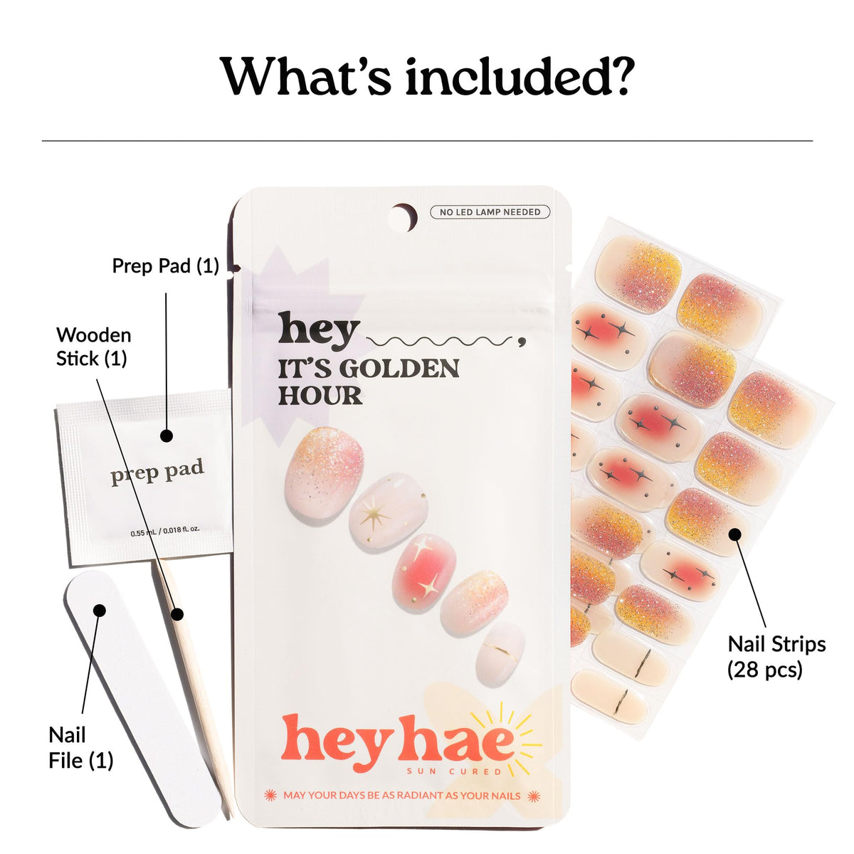 heyhae hand applying a strip demonstrating simple warmth-and-press application benefit