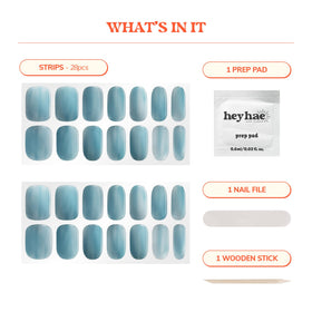 heyhae application on finger demonstrating easy press-on convenience