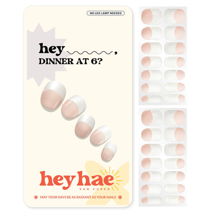 heyhae front packaging showing French pink strips and kit contents for easy selection
