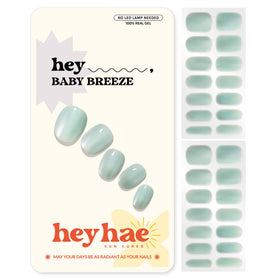 heyhae front packaging showing kit contents and pastel blue design for quick salon nails