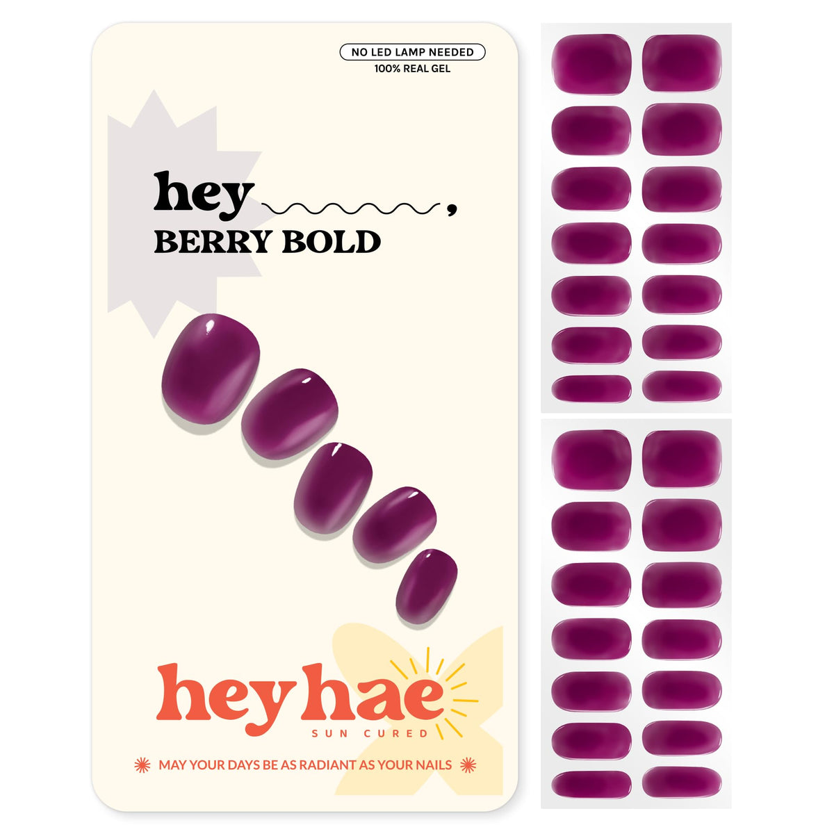 heyhae front packaging showing kit contents and playful berry design benefit convenience