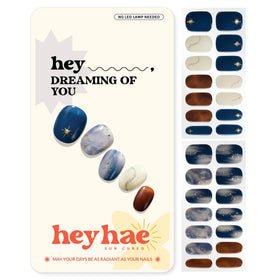 heyhae front packaging showing marble blue design and kit contents benefiting easy selection