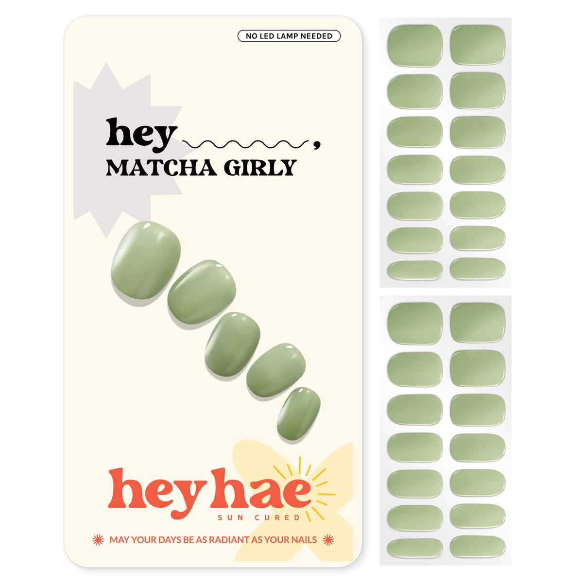 heyhae front packaging showing matcha girly design and kit benefits