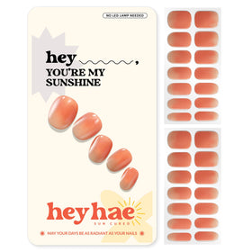 heyhae front packaging showing ombre orange design and kit benefits