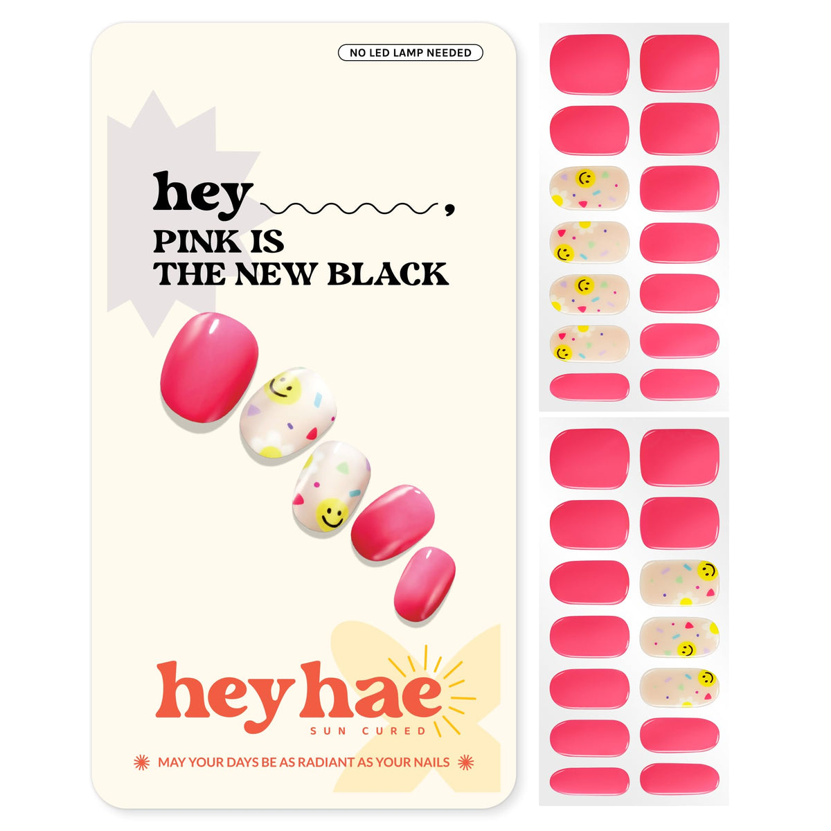 heyhae front packaging showing pink marble design and kit benefits