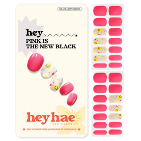 heyhae front packaging showing pink marble design and kit benefits