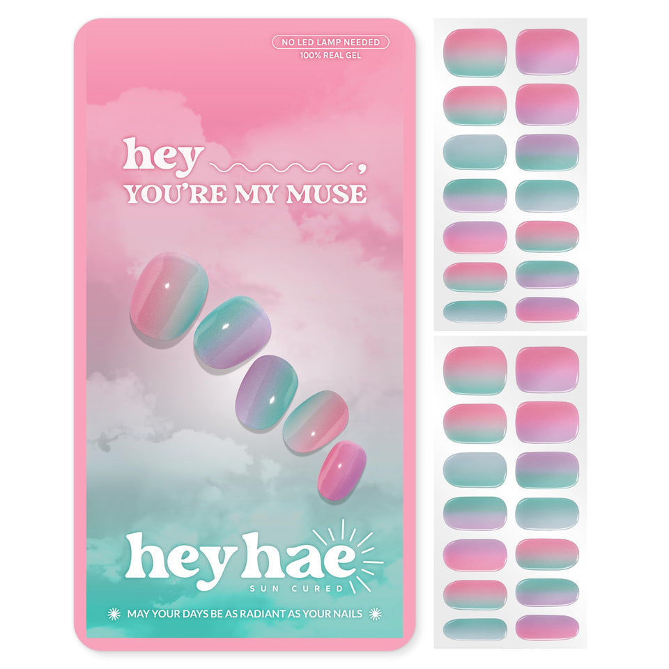 heyhae front packaging showing pink rainbow design and included accessories for convenience