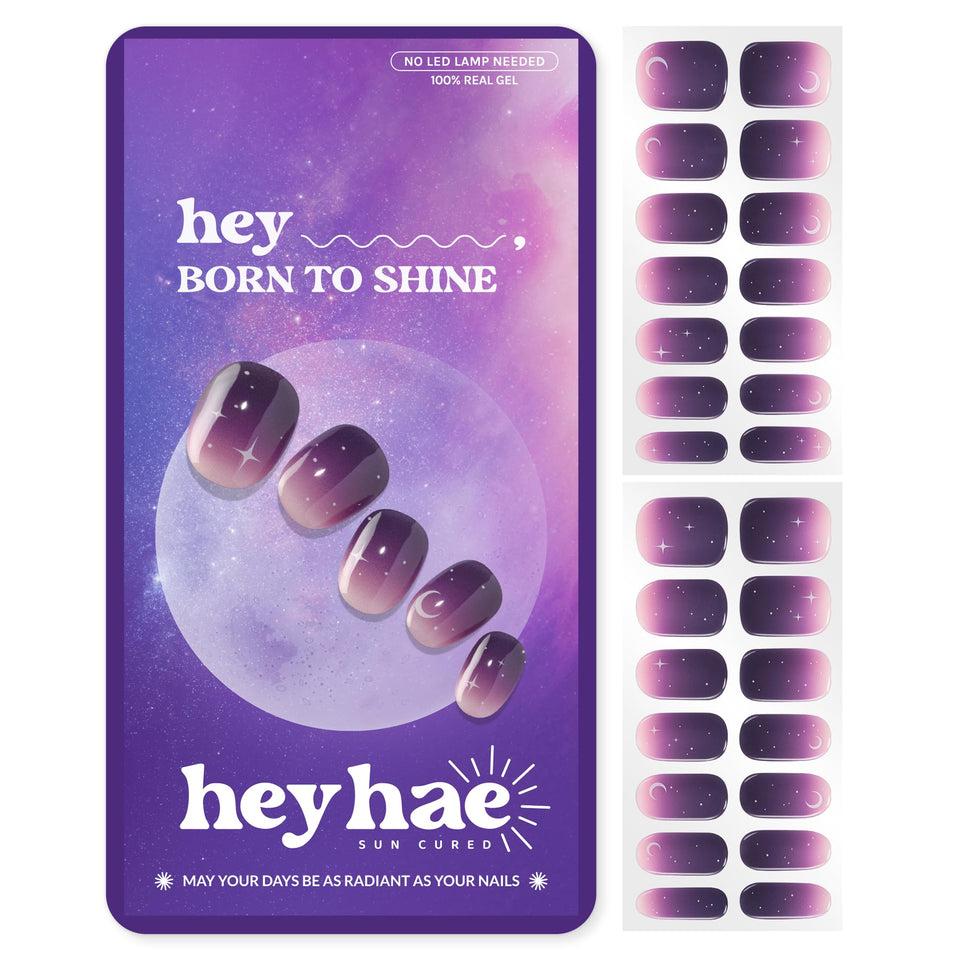 heyhae front packaging showing purple ombre and kit benefit