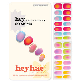 heyhae front packaging showing spring marble pink design and kit contents benefit