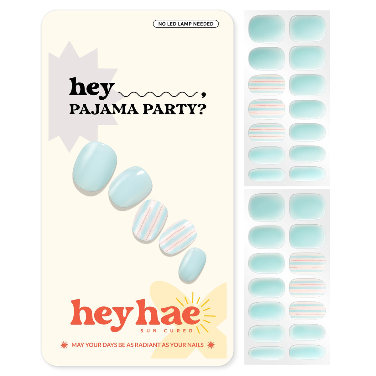 heyhae front packaging showing kit contents and calm blue design benefit convenience