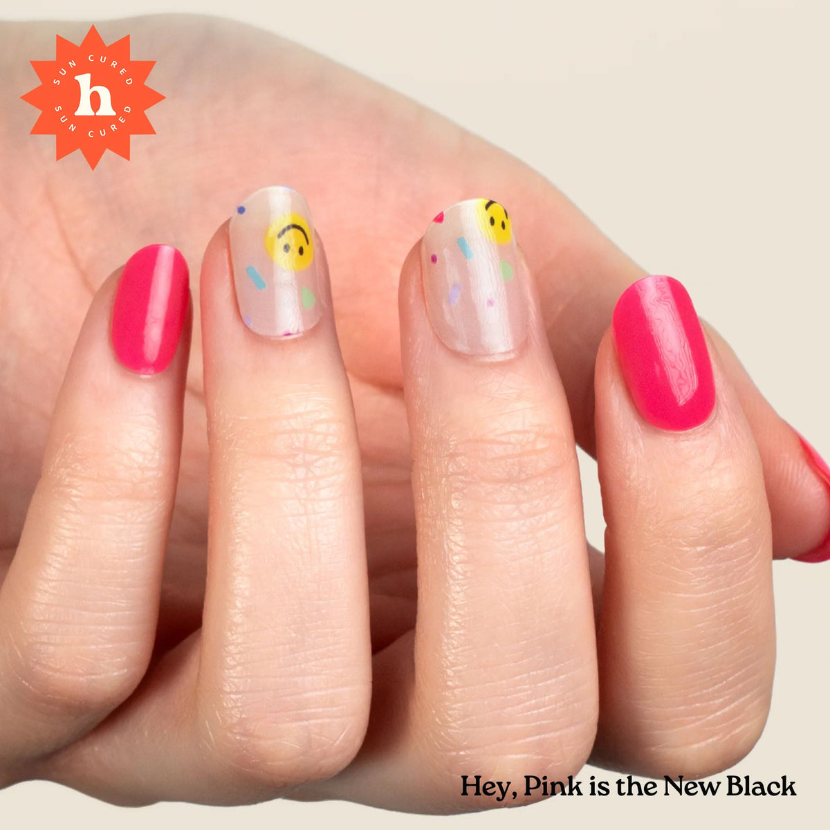 heyhae close-up of strip texture highlighting smooth gel finish