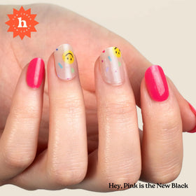 heyhae close-up of strip texture highlighting smooth gel finish