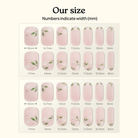 heyhae strips on fingers demonstrating size fit and natural look