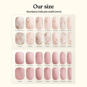 heyhae strip layout comparing sizes for custom fit and coverage