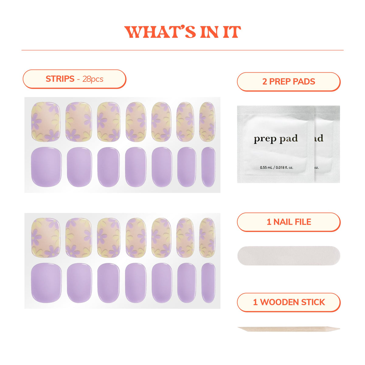 heyhae applying a strip on a nail demonstrating easy stretch-and-press application benefit