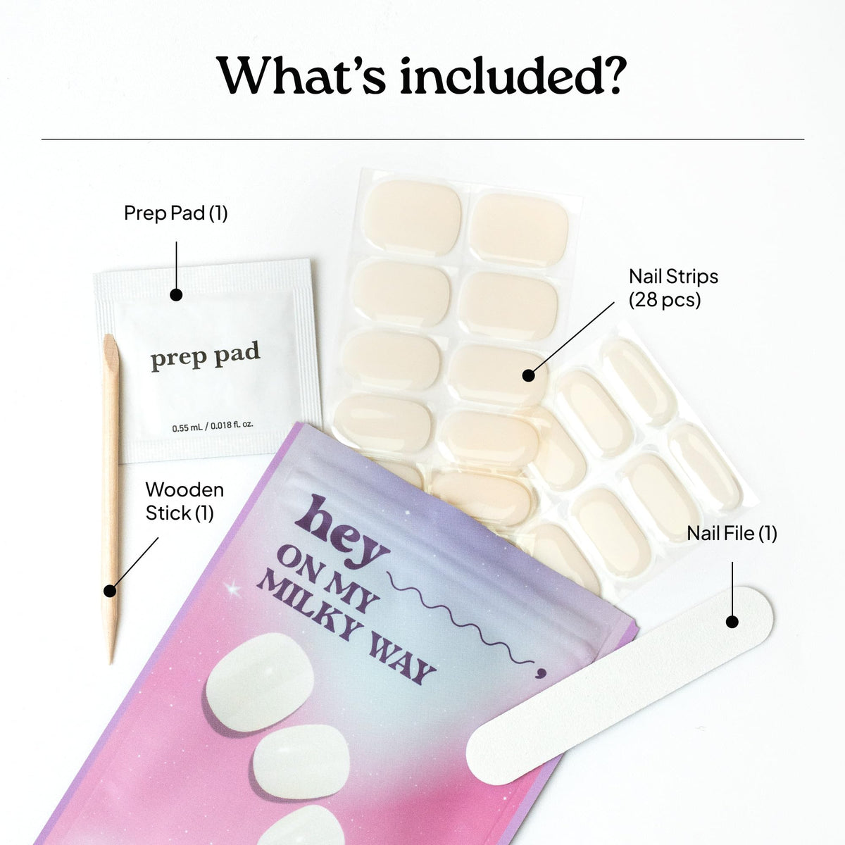 heyhae hand wearing a strip illustrating instant polished look benefit