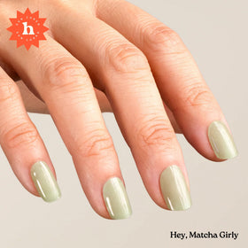 heyhae close-up of strip texture showing glossy gel finish benefit