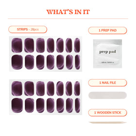 heyhae gel strips applied on fingers showing smooth salon-quality finish