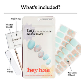 heyhae view of semi-cured gel texture showing stretchability and smooth finish