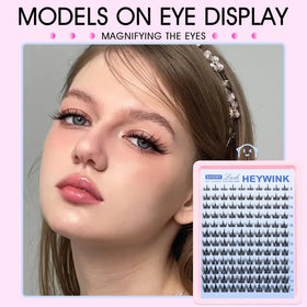 HEYWINK application demonstration on eye for easy DIY placement