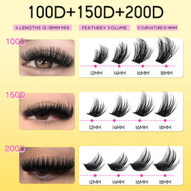HEYWINK length comparison 12mm to 18mm showing layering options and fit
