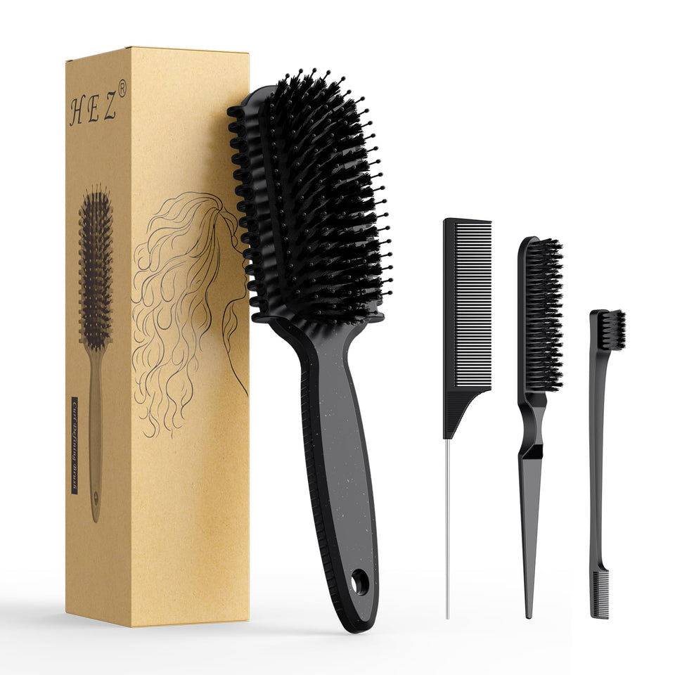 HEZ curl defining brush front view showing ergonomic shape and control