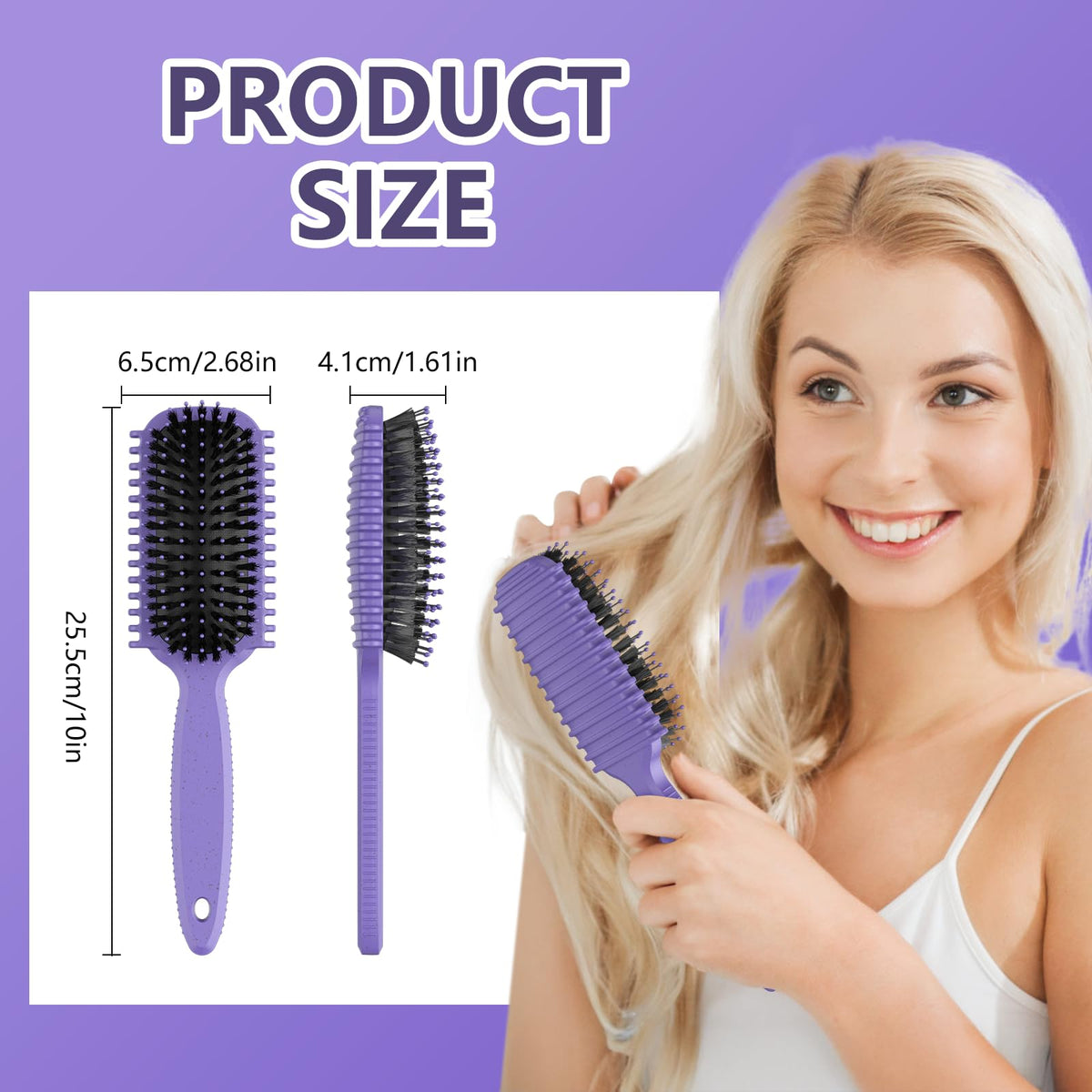 HEZ double edge brush detail highlighting edges for smooth sections and faster styling