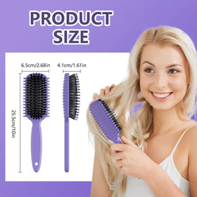 HEZ double edge brush detail highlighting edges for smooth sections and faster styling