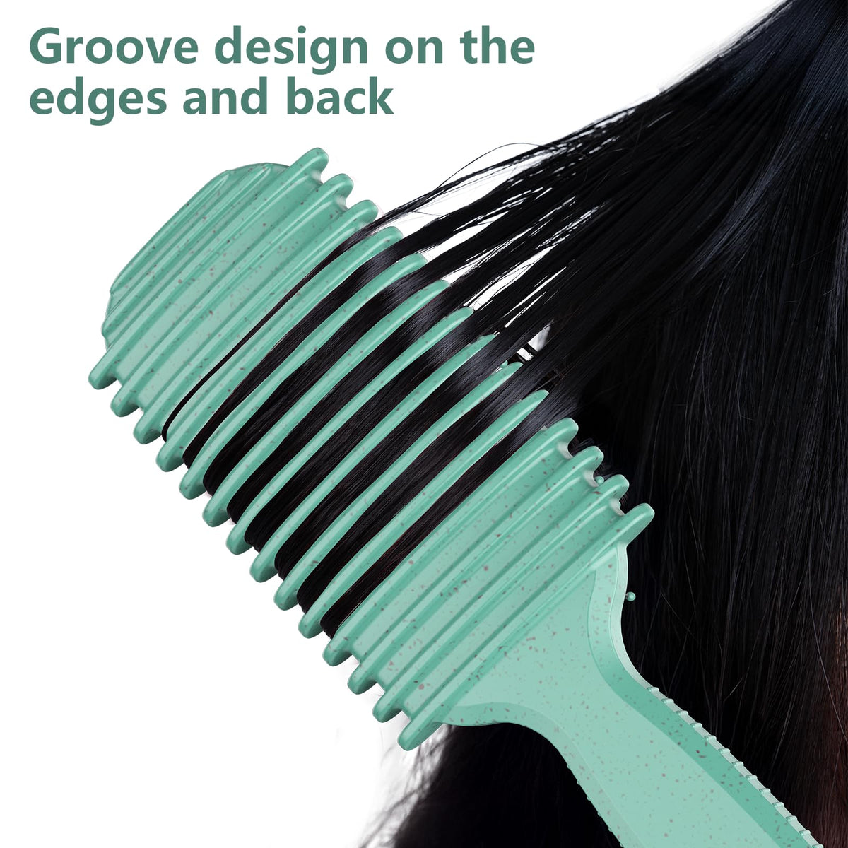 HEZ styling kit used to create a slick-back hairstyle with smooth finish