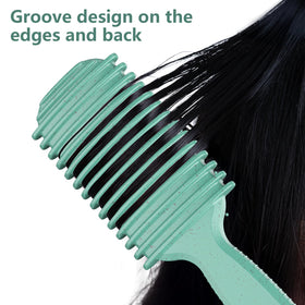 HEZ styling kit used to create a slick-back hairstyle with smooth finish