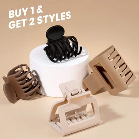 HFLYJPYW clip in half-up hairstyle demonstrating secure hold and polished look