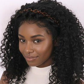 HFZRZFH braided texture close-up highlighting retro Y2K layered look