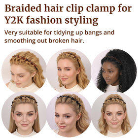 HFZRZFH headband used during exercise illustrating hair stay-put benefit