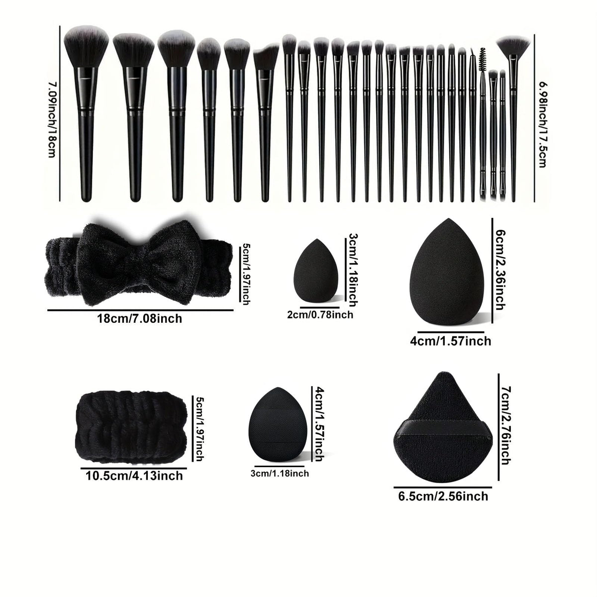 HGHDBT brushes neatly stored in a leather roll for travel convenience and protection
