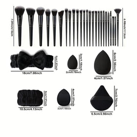 HGHDBT brushes neatly stored in a leather roll for travel convenience and protection