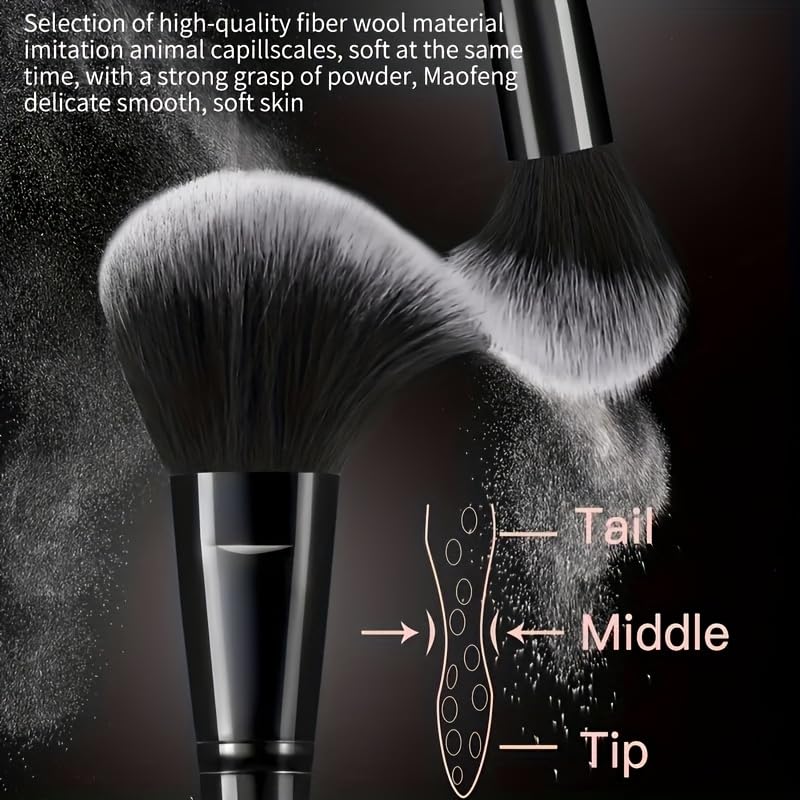 HGHDBT close-up of high-density synthetic bristles for smooth, even application