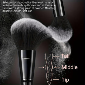HGHDBT close-up of high-density synthetic bristles for smooth, even application
